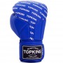 Top King "Full Impact Single Tone" Боксерские Перчатки Тайский Бокс Blue